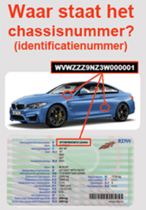 Chassisnummer opzoeken